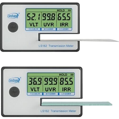 LS162 Window Tint Meter Solar Film Transmission Meter VLT UV IR Rejection Tester