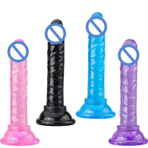 Mini Dildos Rubber Dick Realistic Blood Vessel Imitation Penis Imitator for Women BDSM Gay Fetish Small Penis EASY TO CARRY