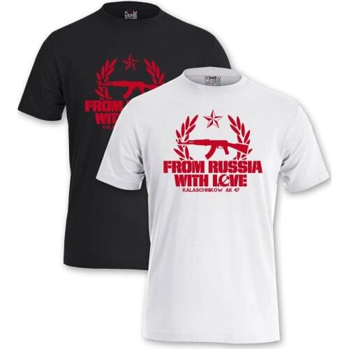 Men TShirt "From Russia With Love" Russia Kremlin by Putin Moscow Poccnr Shirts Casual Cotton O-Neck harajuku men clothing