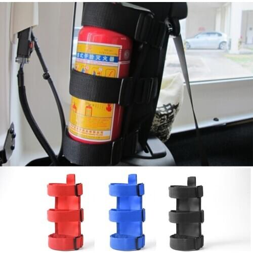 Oxford Car Roll Bar Fire Extinguisher Holder Large & Small Size for Jeep Wrangler TJ JK JL 1997-2018 Car Accessories