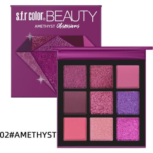 9 Colors Glitter Eyeshadow Makeup Pallete Matte Eye Shadow Palette Shimmer And Shine Diamond Eyeshadow Powder Pigment Cosmetics