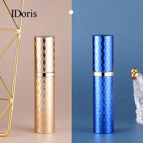 IDoris 5ML Mini Portable Refillable Bottles Practical Travel Fragrance Liquid Holder Perfume Atomizer Spray Bottle Pump Storage