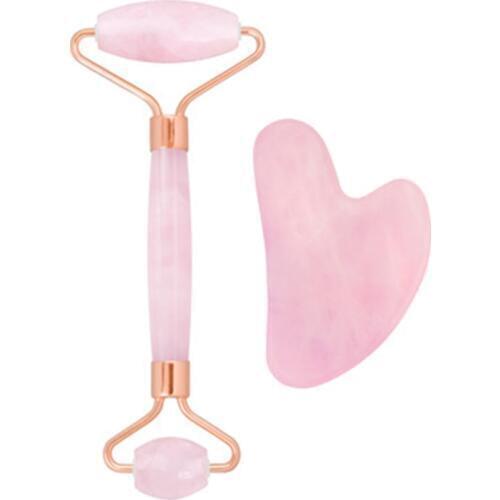 Portable Face Lift Massager Rose Quartz Roller Natural Jade Facial Massage Roller Stone Skin Massage Tool Girl gift Beauty Care