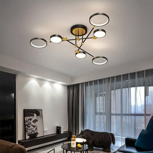 Postmodern Minimalist Atmospheric Ceiling Light Nordic Chandeliers Luxury LED Lamps for Living Room Bedroom Dining Room