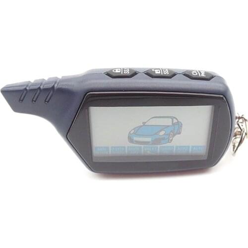 2-way LCD Remote Controller Key Fob Chain, B6 remote For Russian Vehicle Security Two way Car Alarm System Twage Starline B6