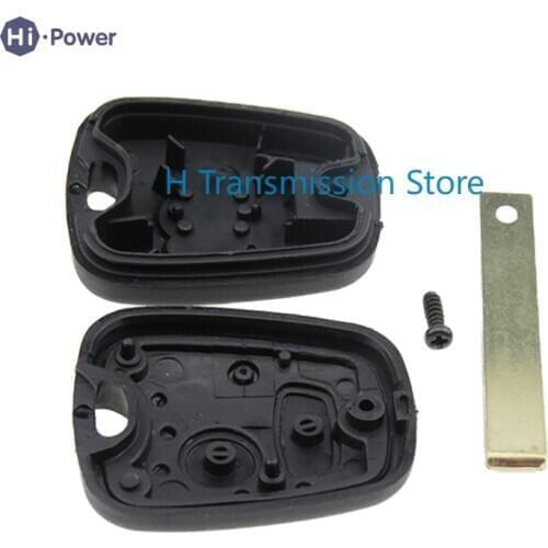 Hi-power 2 Buttons Key Blank Car Key Shell For PEUGEOT 307 1007 107 207 407 607 With Grooves Replacement Blank Remote Keys Shell