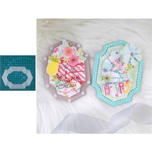 Frames Square Card Curves Border Making Scrapbooking Dies Metal Crafts Layering Metal Cutting Dies Greeting Card Handmade NEW
