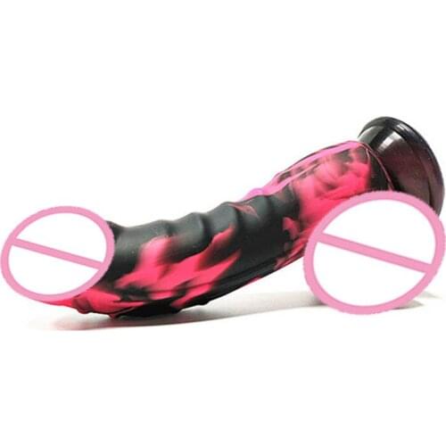 Adult sex toys, liquid silicone, female color simulation penis, large manual suction cup, masturbation device, sex toy