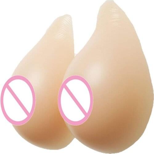 Silicone Breast Form Chest Enhancer Self-adhesive Bra Fake Boobs for Mastectomy Cossdresser Cosplay Ajusen