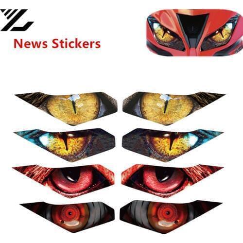 Motorcycle headlight protection sticker headlight lens model sticker for kawasaki ninja 250 ninja300 Z250 Z300 ZX636 ZX6R ZX-6R