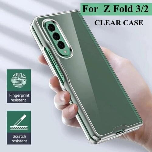 Soft TPU Case for Samsung Galaxy Z Fold 3 2 Clear Ultra Slim Shockproof Back Phone Cover For Sansung Z Fold2 Fold 3 Capa Fundas