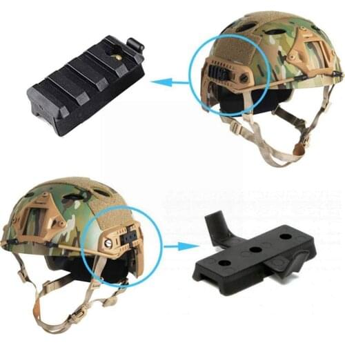 1 Pair 20mm Nylon Lead Rail Military Helmet Accessory Accessories Tool Sports Helmet Equipment P4Q0