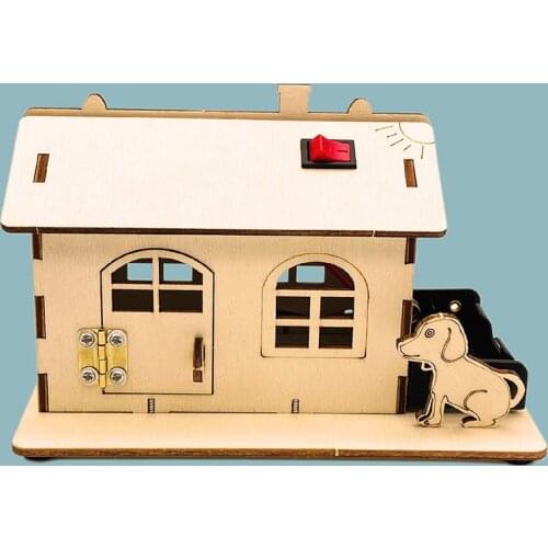 3D Handmade Wood House Model Simulation Cabin Wooden Child DIY Jigsaw Puzzle Toy School Projects Teaching Educational Equipment