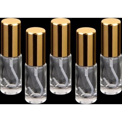 5 Tiny Small GLASS Spray Bottle ENSSENTIAL OIL Perfume Mist Sprayer