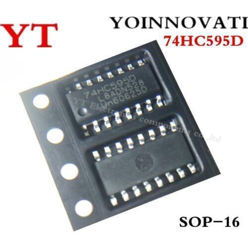500pcs/lot 74HC595D 74HC595 HC595D 8BIT IC 16-SOIC Best quality