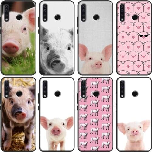 Cute Cartoon Pig Cover For Huawei Honor 10 Lite 9 20 10i 8X 9X 10X Lite 8A 9A 8S 9S 4C 6C 7C 7A Pro Cover