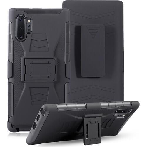 For Galaxy Note 20 10 Plus 9 8 5 4 Black Hybrid Holister Defender Builder shockproof Case + BELT CLIP For Galaxy S10E Plus S20FE