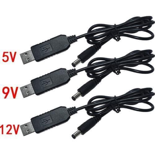 USB power boost line DC 5V to DC 9V / 12V Step UP Module USB Converter Adapter Cable 2.1x5.5mm Plug