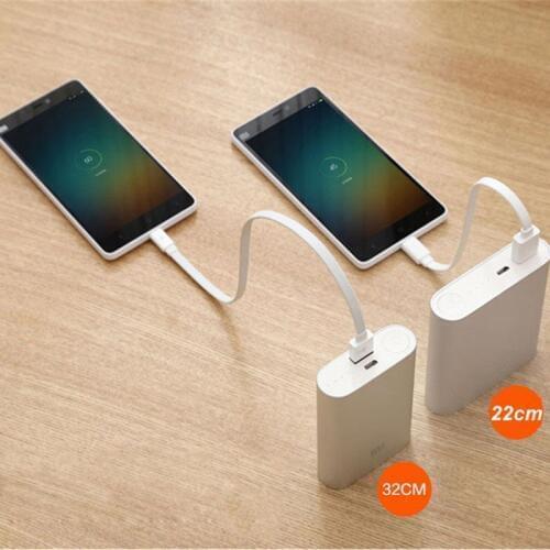 Original xiaomi powerbank cable 32cm 20CM Micro USB Fast Charging Data Cable For Powerbank Cable short Micro USB cable Sumsung