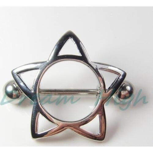 Wholesale Nipple Piercing 316l Surgical Steel Nipple Ring Fashion Body Piercing Jewelry 12pcs/lot Free Shipping