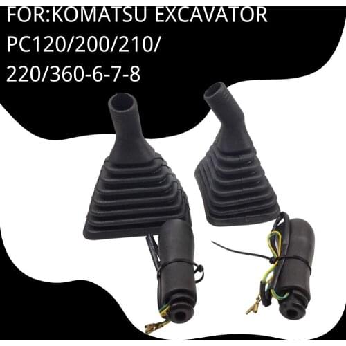 Control Joystick Handle for KOMATSU Excavator Accessorie PC120/200/210/220/360-6-7-8 Dustproof Cover Spare Parts