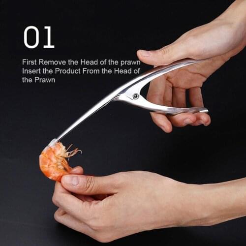 Kitchen Stainless Steel Kitchen Quick Practical Peeling Shrimp Gadget Utility Home Kitchen Tools Keukenhulpjes