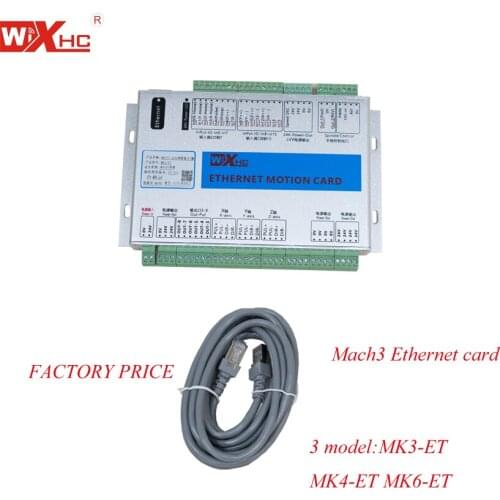 Mach3 Ethernet port 4axis motion control card CNC breakout board 2000KHZ