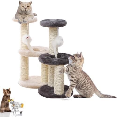 Domestic Delivery Cat Pet Furniture Cat Toy House Scratching Wood House Toy Pet Cat Jumping Toy Climbing Frame Scratching Post