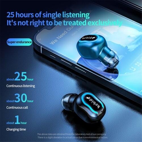 Long Standby Mini Bluetooth5.1 Earphone Sport Gaming Headset with Mic Wireless headphones Handsfree Stereo Earbuds For All Phone