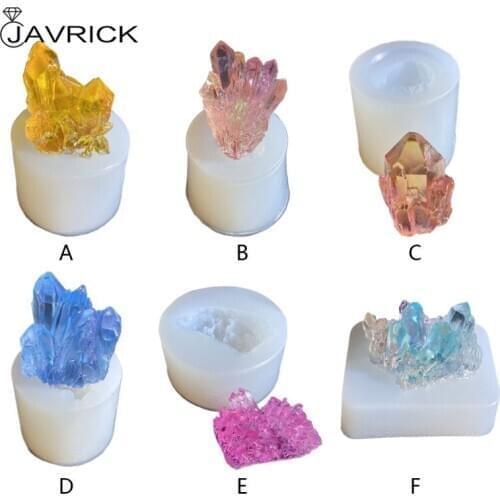 Simulation Original Stone Crystal Cluster Epoxy Resin Mold Silicone Mould DIY Crafts Jewelry Pendant Making Tools