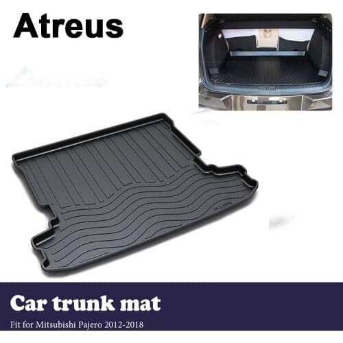 Atreus Anti-slip Waterproof Car Trunk Mat Tray Cargo Floor Liner Carpet For Mitsubishi Pajero 2012 2013 2014 2015 2016 2017 2018