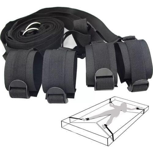 New Bdsm Bondage Rope Bed Sex Toys Handcuff Wrist Leg Cuffs Slave Fetish Restraints Handcuffs Sex Shop For Adult Women Couples