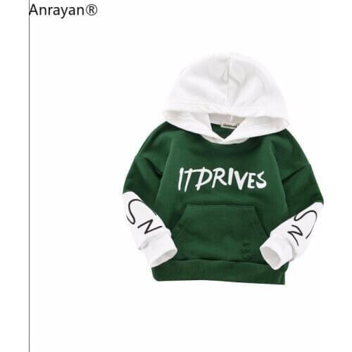 New Spring Autumn Fashion Baby Clothes Boys Girls Cotton Leisure Hooded Sweatshirts Infant Letter Blouse Kids Hoodies Tops Suits