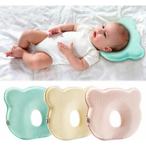 Newborn Infant Baby Soft Pillow Memory Foam Breathable Baby Shaping Pillows to Prevent Flat Head Ergonomic Pillow