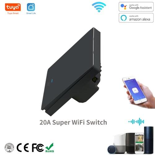 Tuya WiFi Boiler Switch Water Heater Wall Panel for Smart Home APP Remote Control EU UK Standard Work with Alexa Google Home