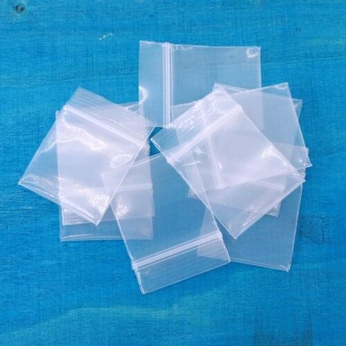 Multi Size 100pcs/lot Thick Zip-lock Plastic Bags Mini Packaging Bags Pouches Transparent Reclosable Self Seal Pouches Wholesale