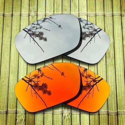 Polarized Replacement Lense For-Oakley Fuel Cell Sunglasses Frame True Color Mirrored Coating - Chrome & Red Combine Options