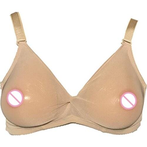 See-Through Pocket Bra for Silicone Breast Forms Crossdresser Ajusen