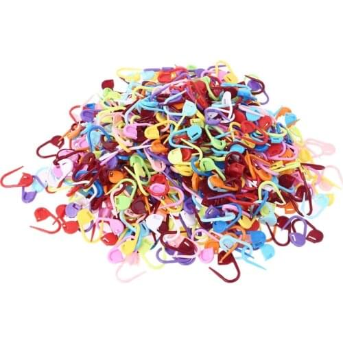 DropShipping 500 Pcs Mix Color Knitting Stitch Counter Crochet Locking Stitch Markers Safety Pin Decor DIY Craft Sewing Projects