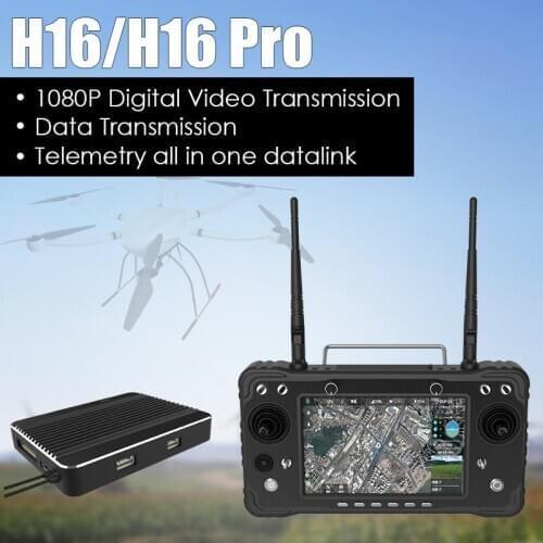 H16 pro rc controller video link for uav multirotor VTOL fixed wing cover range 30km FPV transmitter and receiver