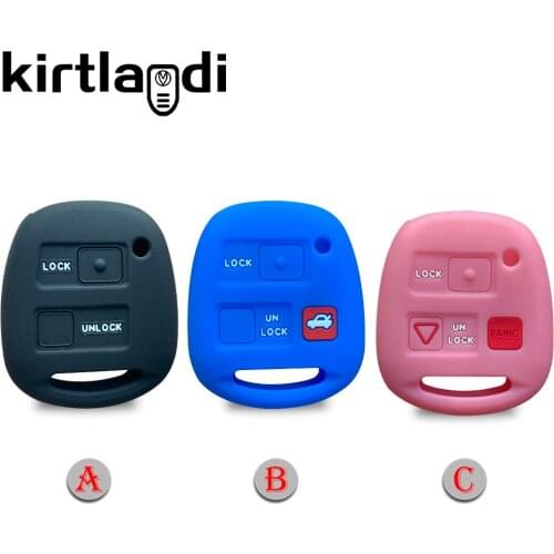 Silicone Key Cover Case For TOYOTA CAMRY RAV4 COROLLA AVENSIS LAND CRUISER YARIS PASSO PRADO for LEXUS RX330 IS200 TLC100 J12 MR