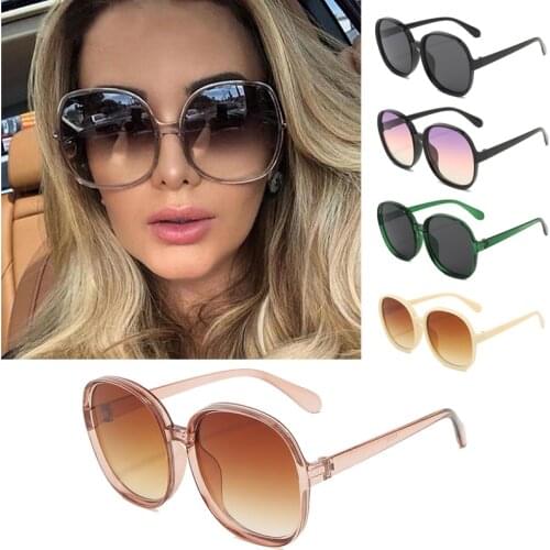 Gradient Multicolor Round Sunglasses Round Frame Ladies Fashion Personality Sunglasses Men Brand Designer Sports Driving Glasses