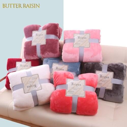 Soft Warm Coral Fleece Blanket Winter Sheet Bedspread Sofa Plaid Throw 300Gsm 7 Size Light Thin Mechanical Wash Flannel Blankets