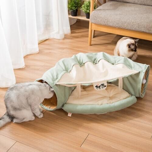 Cat Tunnel Pet Toy Games Accessories Big Dogs Bed Washable Supplies Interactive Popular Products 2020 Cats Litter Animal Stuff