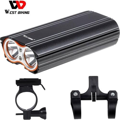 WEST BIKING Professional Bicyle Lights Waterproof USB Rechargeable Bicycle Flashlight XML LED Flashlight MTB Road Bike Light