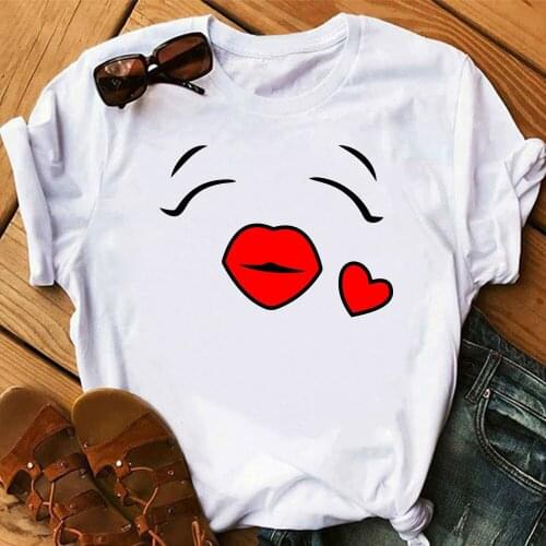 Face T-shirt Womens High quality printing T-shirt Short sleeve Clothes TX8925