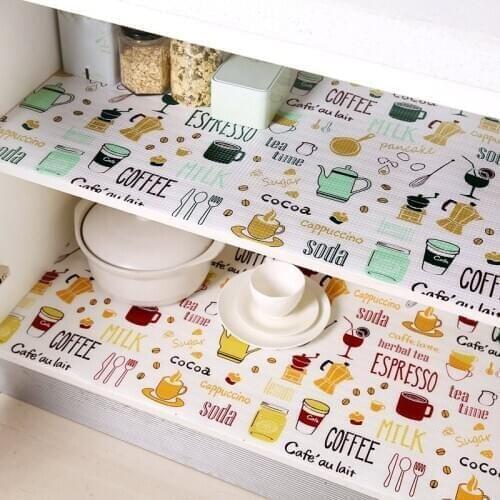 1 Pcs Cabinets Pad Mat Paper Waterproof Cartoon For Wardrobe Home Kitchen FBE2