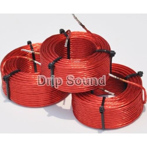 1pcs 1.0mH-1.8mH 0.45mmx7 Multi Strand Wire Speaker Crossover Audio Amplifier Inductor Oxygen-Free Copper Wire Coil #Red