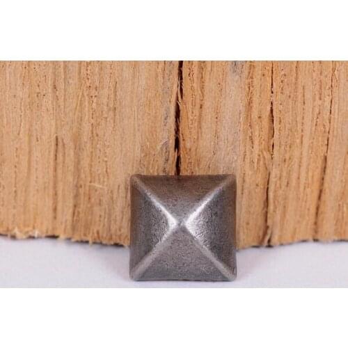 10mm Retro Stream Punk Metal Spike PYRAMID Rivet Studs DIY Leather Craft Decor