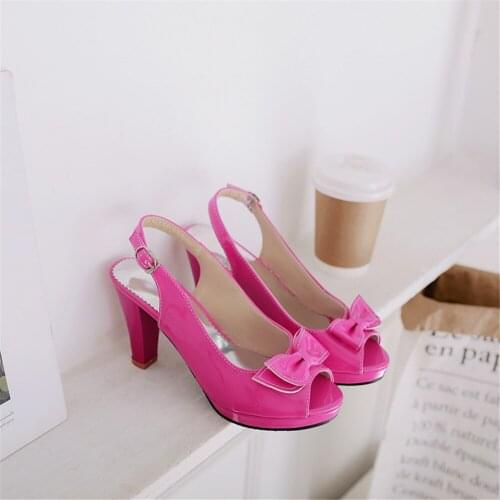 2021 Hot Sale Women Sandals Sweet Peep Toe Party Wedding Shoes Simple Buckle Summer Shoes Platform High Heels Shoes Zapato Mujer